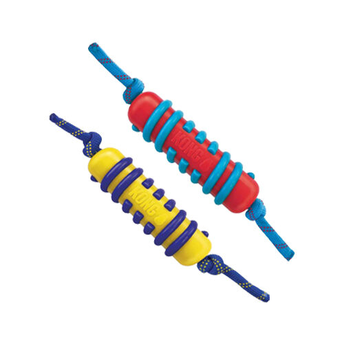 KONG Jaxx Brights Stick with Rope Assorted Large