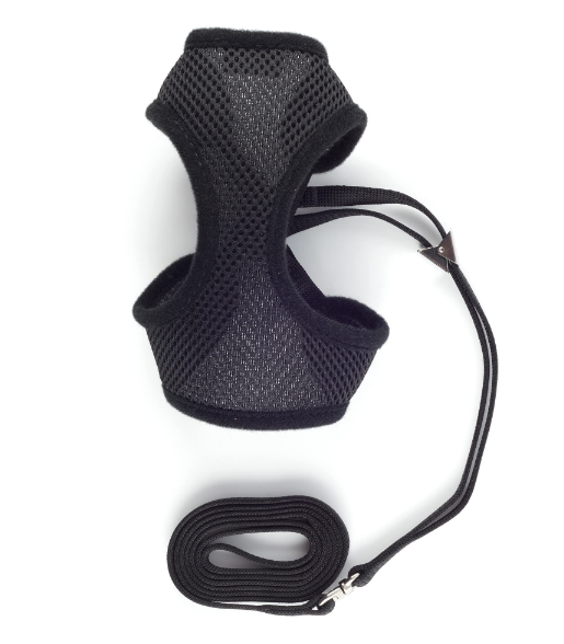 Ancol Cat Harness Soft Nylon Black Small
