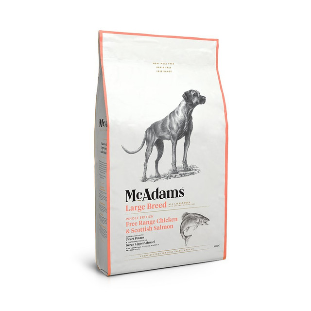 McAdams Free Range Chicken & Salmon Large Breed 2kg