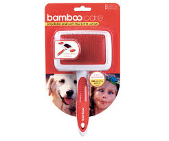 Bamboo Care Dog Wire Brush With Flea And Fine Combs