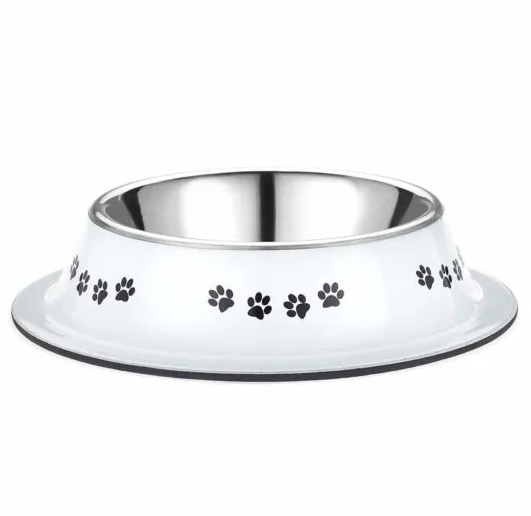 Classic Pet Products Posh Paws Non Tip Bowl, 500 ml, White