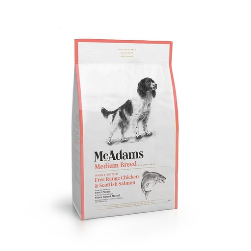 McAdams Free Range Chicken & Salmon Medium Breed 2kg